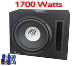 1700 Watt Active 12" Subwoofer Bass box Car Audio Sub woofer Built in Amplifier!