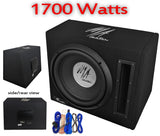 1700 Watt Active 12" Subwoofer Bass box Car Audio Sub woofer Built in Amplifier!