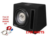 1700 Watt Active 12" Subwoofer Bass box Car Audio Sub woofer Built in Amplifier!