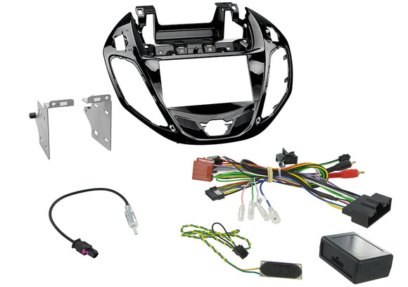 CTKFD38 COMPLETE PIANO BLACK DOUBLE DIN FITTING KIT FORD REQUIRES HAZARD LIGHT SWITCH BY FORD PART NUMBER 1519127  B-MAX 2012> - SAFE'N'SOUND
