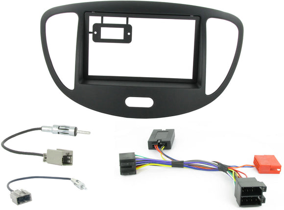 CTKHY01 FULL DOUBLE DIN FITTING KIT FOR  HYUNDAI i10 - 2008> - SAFE'N'SOUND