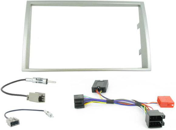 CTKHY02 FULL SILVER DOUBLE DIN FITTING KIT FOR  HYUNDAI i20 - 2008> - SAFE'N'SOUND