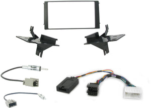 CTKHY03 FULL SILVER DOUBLE DIN FITTING KIT FOR  HYUNDAI SANTA FE - 2006 - 2010 - SAFE'N'SOUND