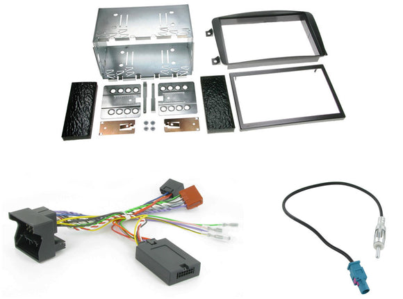 CTKMB02 COMPLETE DOUBLE DIN FITTING KIT MERCEDES C CLASS 2004 W203 - SAFE'N'SOUND