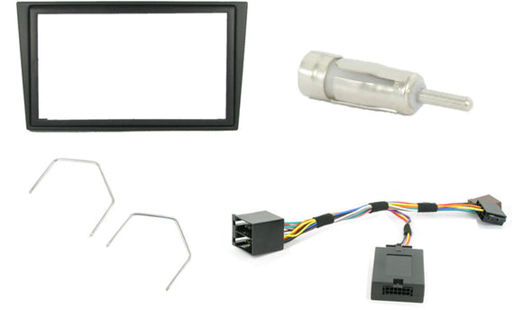 CTKVX06 DOUBLE DIN FITTING KIT VAUXHALL BLACK ASTRA - 2004 CORSA 2000-2006 MERIVA 2003-2007 OMEGA 2000-2004 VECTRA - 2004 ZAFIRA - 2005 - SAFE'N'SOUND