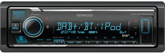 KENWOOD KMM BT504DAB Digital Media Receiver with Built-in Bluetooth & DAB+ Radio - SAFE'N'SOUND
