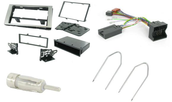 CTKFD22 COMPLETE SILVER DOUBLE DIN FITTING KIT FORD C-MAX - 2005 - 2011 FIESTA - 2005 - 2011 FOCUS - 2005 - 2011 FUSION - 2005- 2011 GALAXY - 2005 - 2011 KUGA - 2005 - 2011 S-MAX - 2005 - 2011 TRANSIT - 2005 - 2011 - SAFE'N'SOUND