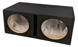 Double Dual 12" Custom Slot Ported box MDF enclosure for 2 x 12" sub Enclosure - SAFE'N'SOUND