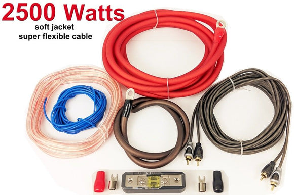 4 awg gauge Amplifier subwoofer Bass Cable Wiring Kit - SAFE'N'SOUND